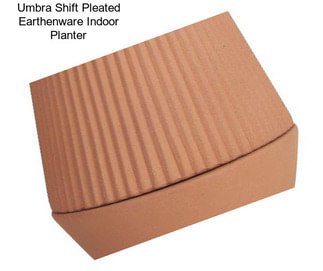 Umbra Shift Pleated Earthenware Indoor Planter