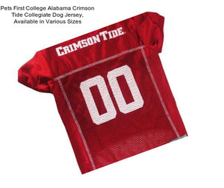 Pets First College Alabama Crimson Tide Collegiate Dog Jersey, Available in Various Sizes