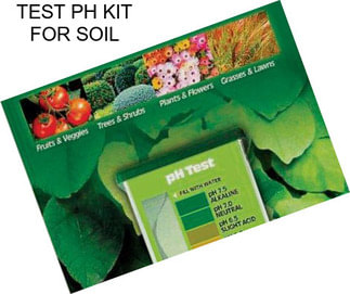 TEST PH KIT FOR SOIL