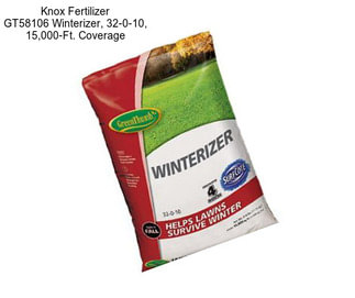 Knox Fertilizer GT58106 Winterizer, 32-0-10, 15,000-Ft. Coverage