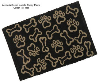 Archie & Oscar Isabella Puppy Paws Cotton Pet Mat