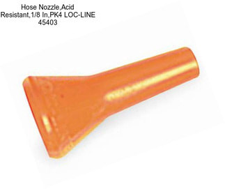 Hose Nozzle,Acid Resistant,1/8 In,PK4 LOC-LINE 45403