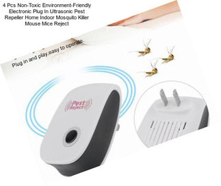 4 Pcs Non-Toxic Environment-Friendly Electronic Plug In Ultrasonic Pest Repeller Home Indoor Mosquito Killer Mouse Mice Reject