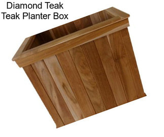 Diamond Teak Teak Planter Box