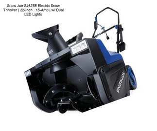 Snow Joe SJ627E Electric Snow Thrower | 22-Inch · 15-Amp | w/ Dual LED Lights