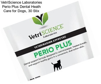 VetriScience Laboratories Perio Plus Dental Heath Care for Dogs, 30 Stix