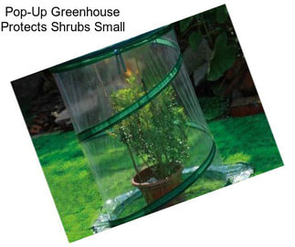 Pop-Up Greenhouse Protects Shrubs Small