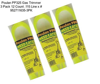 Poulan PP325 Gas Trimmer 3 Pack 12 Count .115\