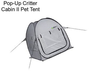 Pop-Up Critter Cabin II Pet Tent