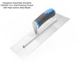 Hangzhou Great Star Industrial 242938 14 in. Flat Finishing Trowel with High Carbon Steel Blade