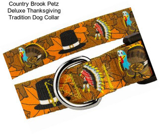 Country Brook Petz Deluxe Thanksgiving Tradition Dog Collar