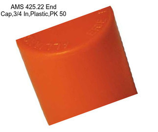 AMS 425.22 End Cap,3/4 In,Plastic,PK 50