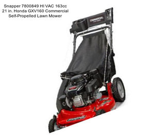 Snapper 7800849 HI VAC 163cc 21 in. Honda GXV160 Commercial Self-Propelled Lawn Mower