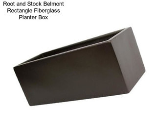 Root and Stock Belmont Rectangle Fiberglass Planter Box