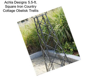 Achla Designs 5.5-ft. Square Iron Country Cottage Obelisk Trellis