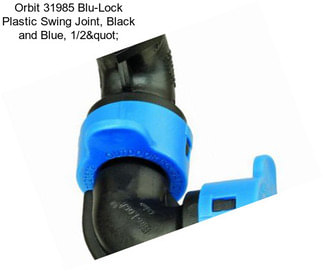 Orbit 31985 Blu-Lock Plastic Swing Joint, Black and Blue, 1/2"