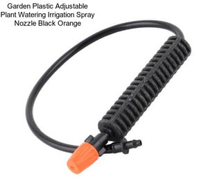 Garden Plastic Adjustable Plant Watering Irrigation Spray Nozzle Black Orange