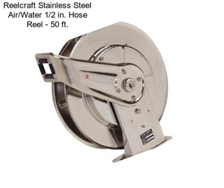 Reelcraft Stainless Steel Air/Water 1/2 in. Hose Reel - 50 ft.