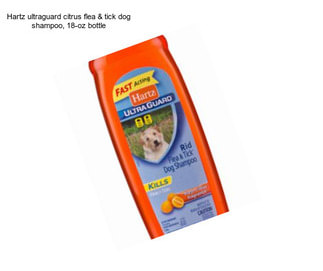 Hartz ultraguard citrus flea & tick dog shampoo, 18-oz bottle