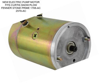 NEW ELECTRIC PUMP MOTOR FITS CURTIS SNOW PLOW FENNER STONE PRIME 1788-AC 2578-AC