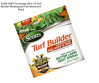 5,000 SQFT Coverage 28-0-10 Turf Builder Winterguard Fall Weed and Feed