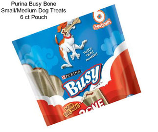 Purina Busy Bone Small/Medium Dog Treats 6 ct Pouch