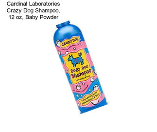Cardinal Laboratories Crazy Dog Shampoo, 12 oz, Baby Powder