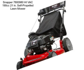 Snapper 7800980 HI VAC 190cc 21 in. Self-Propelled Lawn Mower