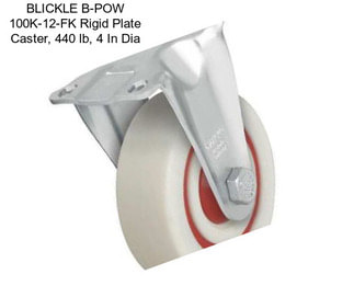 BLICKLE B-POW 100K-12-FK Rigid Plate Caster, 440 lb, 4 In Dia