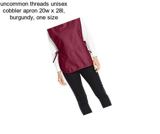 Uncommon threads unisex cobbler apron 20w x 28l, burgundy, one size