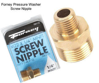 Forney Pressure Washer Screw Nipple