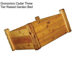 Gronomics Cedar Three Tier Raised Garden Bed