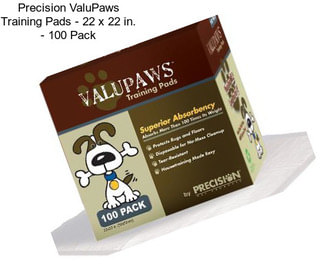 Precision ValuPaws Training Pads - 22 x 22 in. - 100 Pack