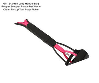 Girl12Queen Long Handle Dog Pooper Scooper Plastic Pet Waste Clean Pickup Tool Poop Picker