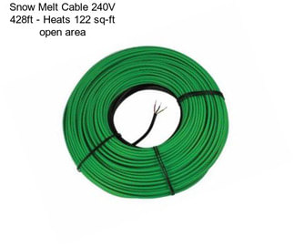 Snow Melt Cable 240V 428ft - Heats 122 sq-ft open area