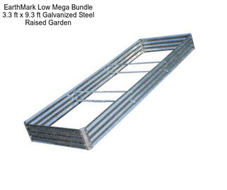 EarthMark Low Mega Bundle 3.3 ft x 9.3 ft Galvanized Steel Raised Garden