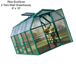 Rion EcoGrow 2 Twin-Wall Greenhouse, 6\' x 10\'