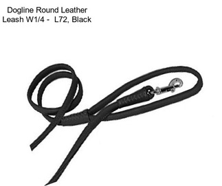 Dogline Round Leather Leash W1/4\