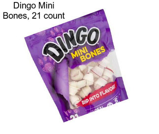 Dingo Mini Bones, 21 count