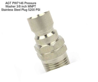 AGT PW7146 Pressure Washer 3/8 inch MNPT Stainless Steel Plug 5200 PSI