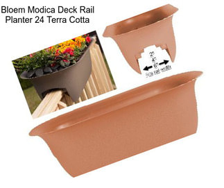 Bloem Modica Deck Rail Planter 24\