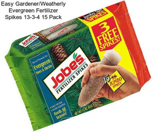 Easy Gardener/Weatherly Evergreen Fertilizer Spikes 13-3-4 15 Pack