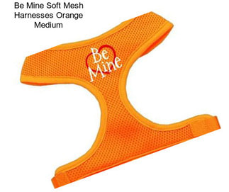 Be Mine Soft Mesh Harnesses Orange Medium