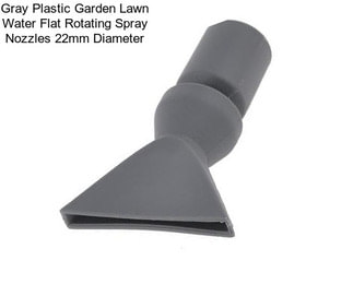 Gray Plastic Garden Lawn Water Flat Rotating Spray Nozzles 22mm Diameter