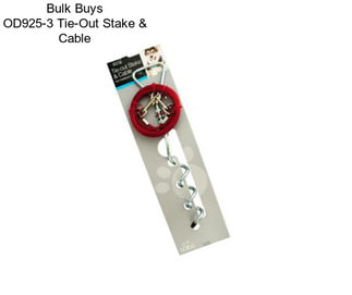 Bulk Buys OD925-3 Tie-Out Stake & Cable