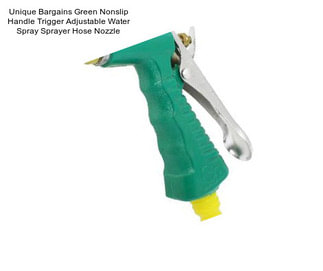 Unique Bargains Green Nonslip Handle Trigger Adjustable Water Spray Sprayer Hose Nozzle