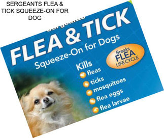 SERGEANTS FLEA & TICK SQUEEZE-ON FOR DOG