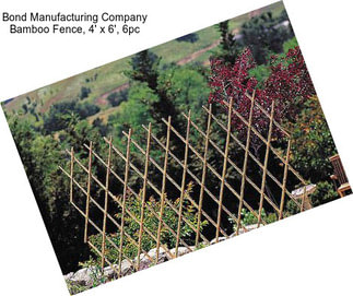 Bond Manufacturing Company Bamboo Fence, 4\' x 6\', 6pc