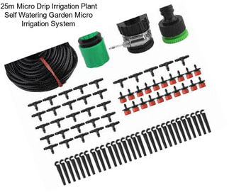 25m Micro Drip Irrigation Plant Self Watering Garden Micro Irrigation System