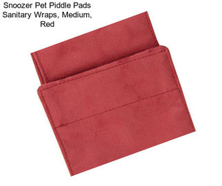 Snoozer Pet Piddle Pads Sanitary Wraps, Medium, Red